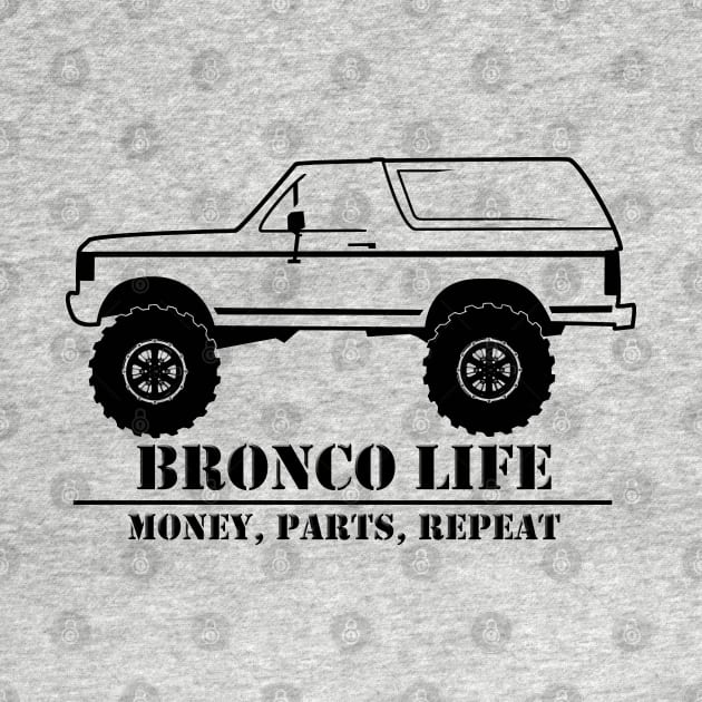 1987-1991 Bronco Side Money, Parts, Repeat by The OBS Apparel